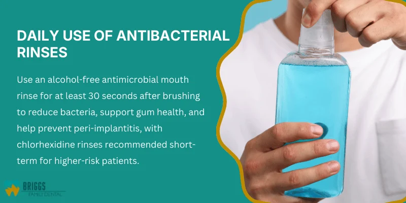 Using Antimicrobial Mouth Rinse